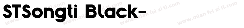 STSongti Black字体转换